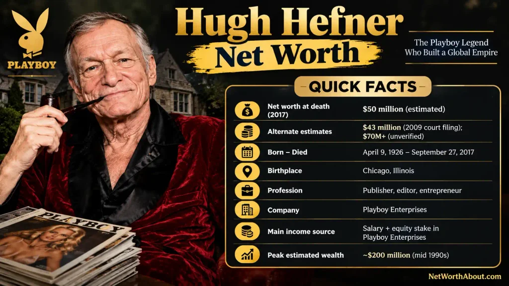 Hugh Hefner Net Worth