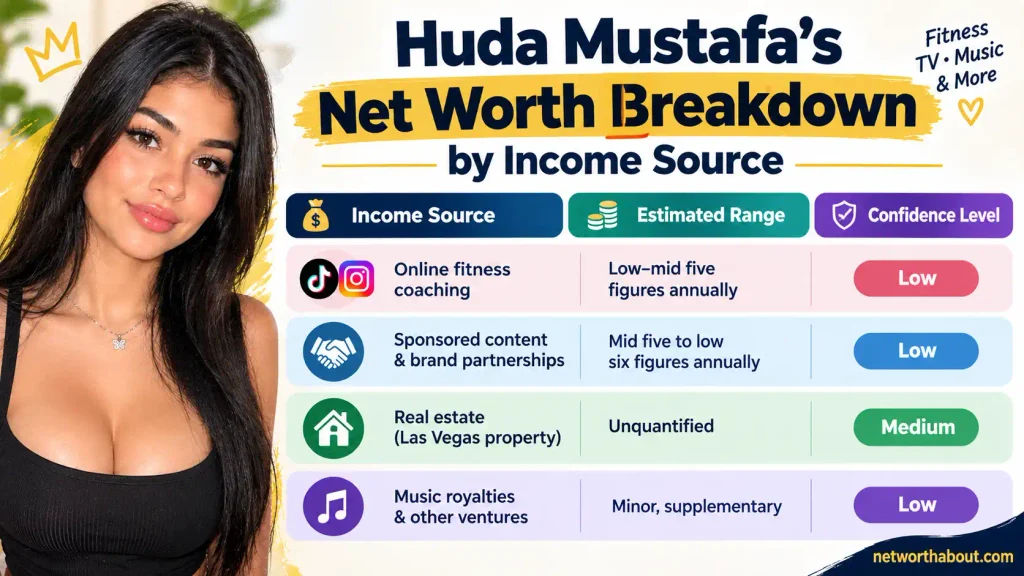 Huda Mustafa Net Worth