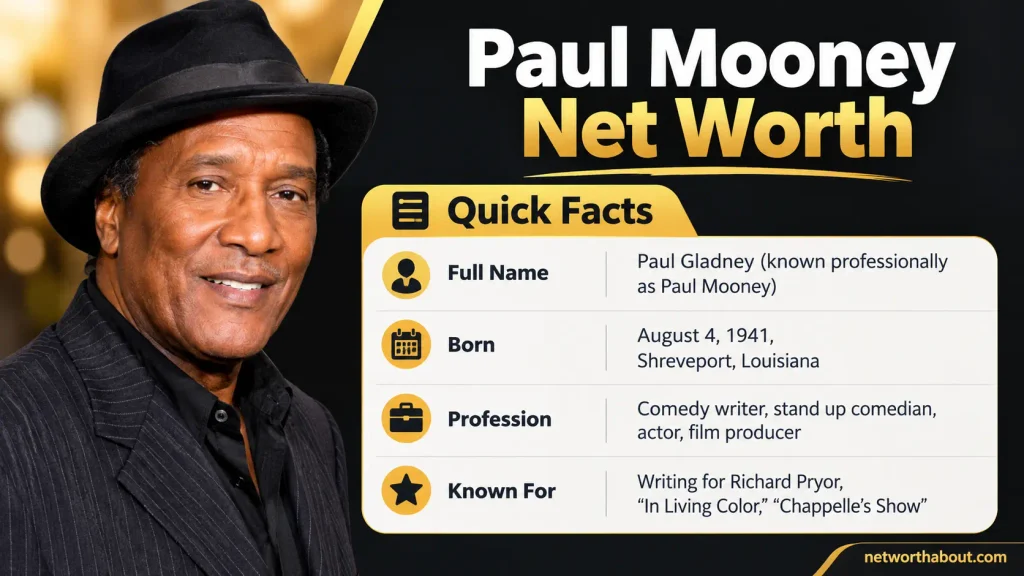 Paul Mooney Net Worth